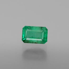 Esmeralda verde natural 0,61ct, corte esmeralda, SI-I1