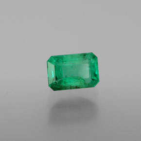Esmeralda verde natural 0,61ct, corte esmeralda, SI-I1