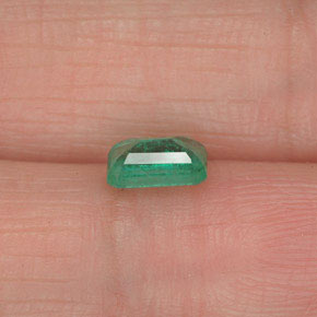 Esmeralda verde natural 0,52ct, corte esmeralda, SI-I1