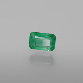 Esmeralda verde natural 0,61ct, corte esmeralda, SI-I1