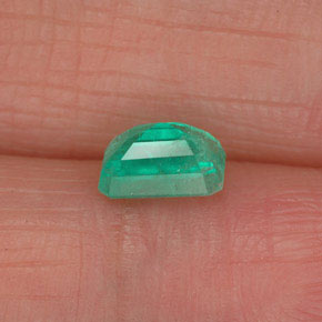 Esmeralda verde natural 0,58ct, corte esmeralda, SI-I1