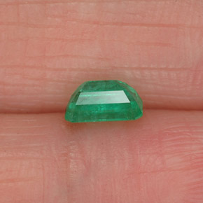 Esmeralda verde natural 0,46ct, corte esmeralda, SI-I1