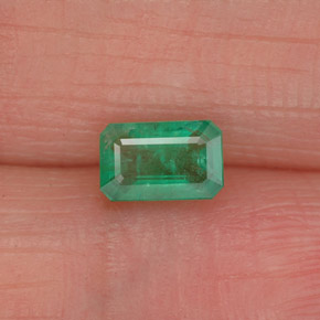 Esmeralda verde natural 0,50ct, corte esmeralda, SI-I1
