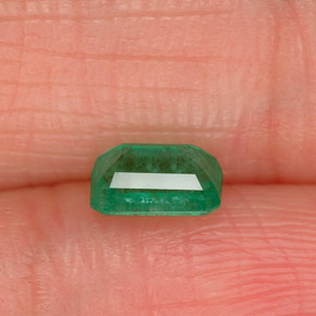 Esmeralda verde natural 0,55ct, corte esmeralda, SI-I1