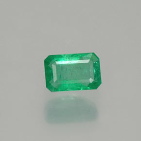 Esmeralda verde natural 0,57ct, corte esmeralda, SI-I1