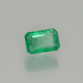 Esmeralda verde natural 0,57ct, corte esmeralda, SI-I1