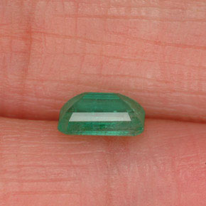 Esmeralda verde natural 0,52ct, corte esmeralda, SI-I1
