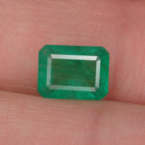 Esmeralda verde natural 1,13ct, corte esmeralda, VS-SI