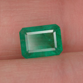 Esmeralda verde natural 1,13ct, corte esmeralda, VS-SI