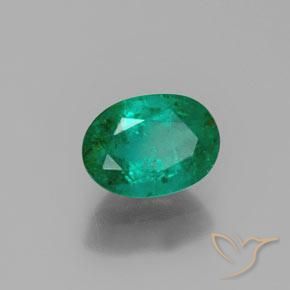 Esmeralda verde elétrico Natural 1.62ct, oval, SI-I1