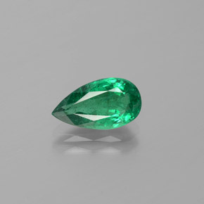 Esmeralda Verde Natural 1.92ct, Formato de pêra, VS-SI