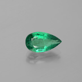 Esmeralda Verde Natural 1.92ct, Formato de pêra, VS-SI