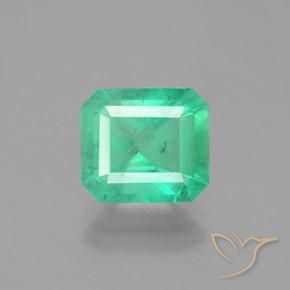 2.74ct Natural Luz verde Esmeralda, Corte Esmeralda, SI