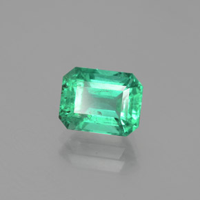 Esmeralda verde natural 2,04ct, corte esmeralda, SI