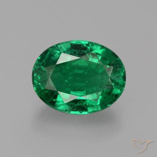 Esmeralda lapidação oval de 2,47 quilates, 10 x 7,9 mm da Zâmbia, Photo A