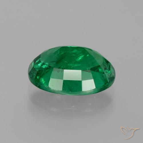 Esmeralda verde escuro Natural 2.47ct, oval, SI