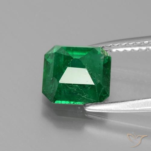 Esmeralda Verde floresta Natural 1.65ct, Corte Octógono / Esmeralda, SI
