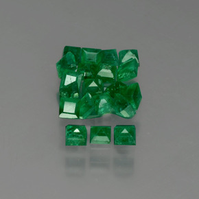 Pedras preciosas de esmeralda verde natural de  ct, quadrado, SI