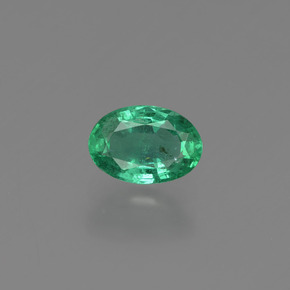 Esmeralda verde natural 0,78ct, corte oval, SI