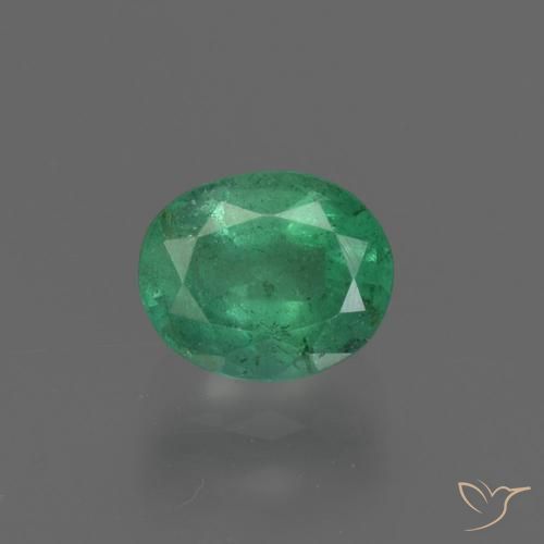 0.96ct Natural verde quente Esmeralda, oval, SI