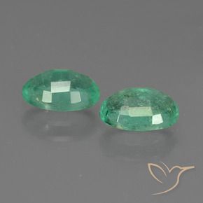 Pedras preciosas de Esmeralda Verde médio natural de 1.51 ct, oval, SI