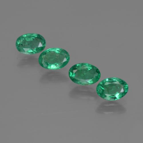 Pedras preciosas de Esmeralda Verde Frio natural de 1.70 ct, Corte Oval, SI
