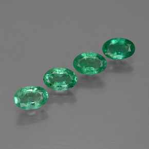 Pedras preciosas de esmeralda verde natural de 1,85 ct, corte oval, SI
