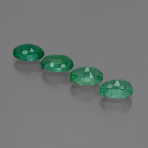 Pedras preciosas de esmeralda verde natural de 1,85 ct, corte oval, SI