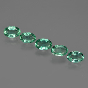 Pedras preciosas de esmeralda verde natural de 1,98 ct, corte oval, SI