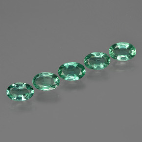 Pedras preciosas de esmeralda verde natural de 1,98 ct, corte oval, SI