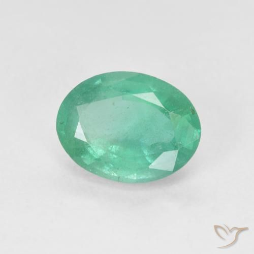 Esmeralda Azul verde Natural 1.62ct, oval, SI