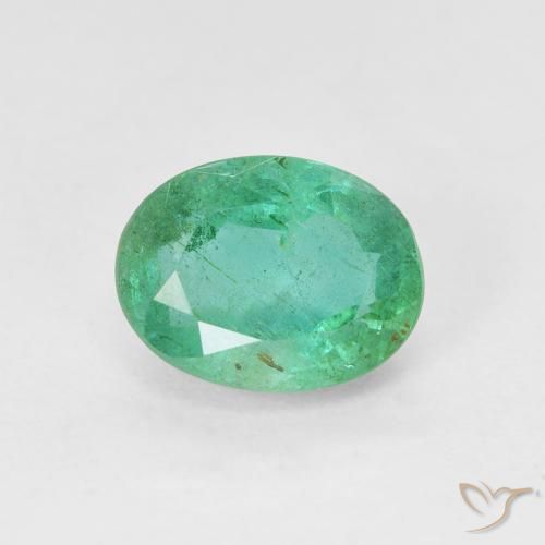1.96ct Natural Azul verde Esmeralda, oval, SI
