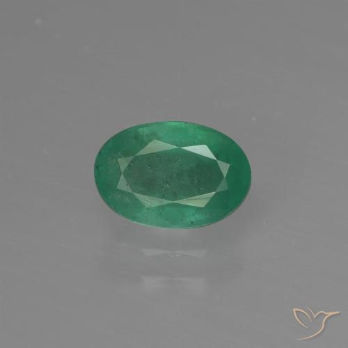 Esmeralda verde natural 0,85ct, corte oval, SI