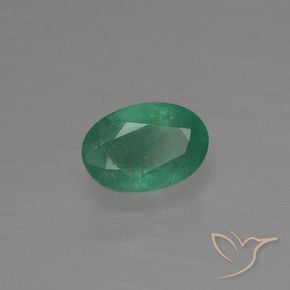 Esmeralda verde natural 0,85ct, corte oval, SI