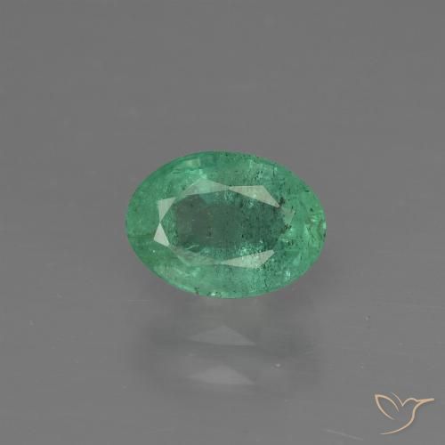 Esmeralda Verde médio Natural 0.95ct, oval, SI