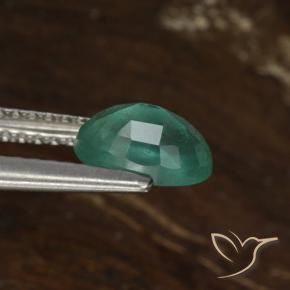 Esmeralda Verde Frio Natural 0.92ct, Corte Oval, SI