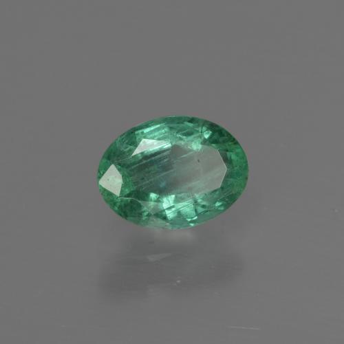 Esmeralda verde natural 0,79ct, corte oval, SI