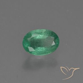 Esmeralda Verde médio Natural 0.72ct, oval, SI