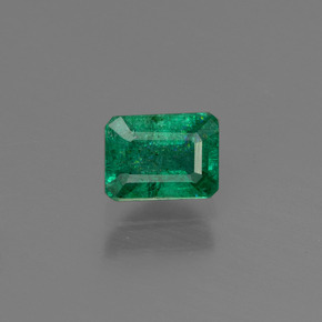 Esmeralda verde natural 0,59ct, corte esmeralda, SI