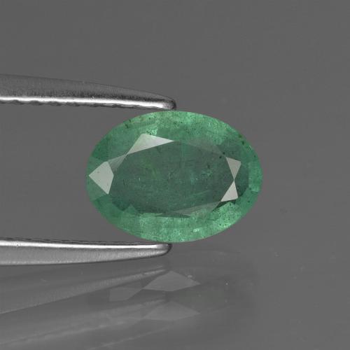 Esmeralda Verde claro médio Natural 1.00ct, Corte Oval, SI