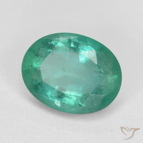 Esmeralda Verde médio Natural 1.25ct, oval, SI