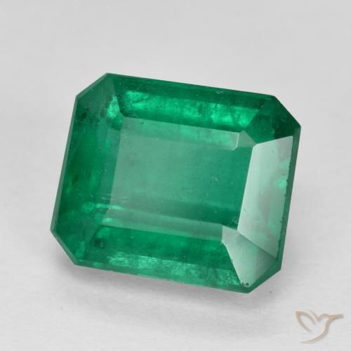 Esmeralda verde escuro Natural 2.90ct, Corte Octógono / Esmeralda, SI
