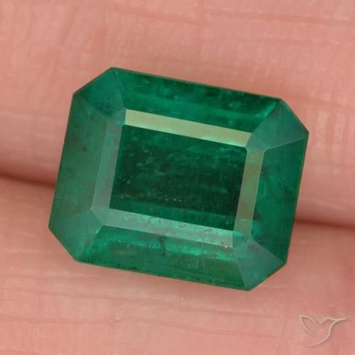 2.96ct Natural Verde floresta Esmeralda, Corte Esmeralda, SI