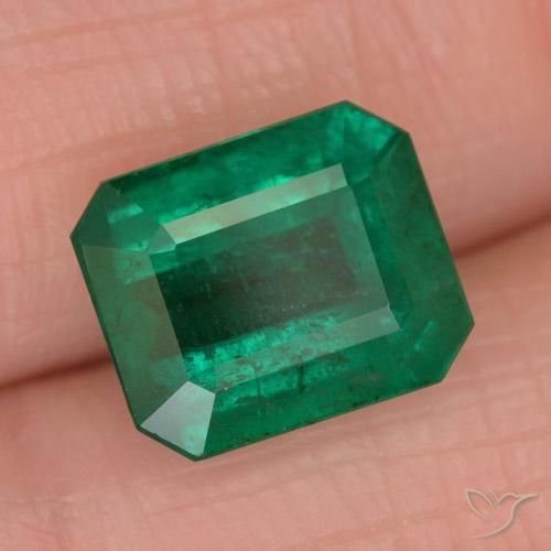 Esmeralda Verde floresta Natural 2.96ct, Corte Octógono / Esmeralda, SI