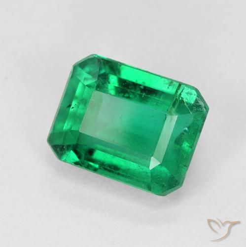 Esmeralda Verde Esmeralda Médio Natural 2.08ct, Corte Octógono / Esmeralda, SI