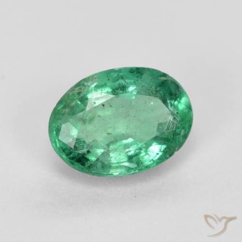 Esmeralda Luz verde Natural 0.76ct, oval, SI