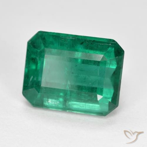 Esmeralda Verde médio Natural 4.85ct, Corte Octógono / Esmeralda, VS-SI
