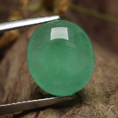6.26ct Natural Verde claro Esmeralda, oval, Translúcido