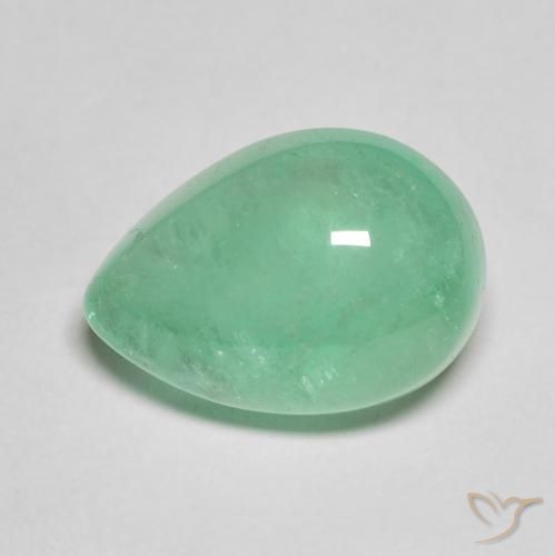 8.27ct Natural verde pistache Esmeralda, Formato de pêra, Translúcido