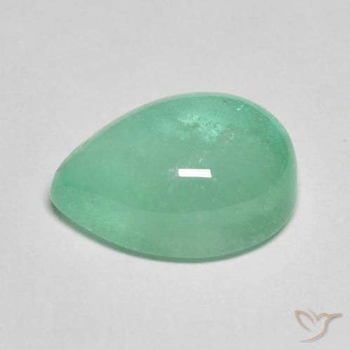 Esmeralda verde pistache Natural 8.27ct, Formato de pêra, Translúcido
